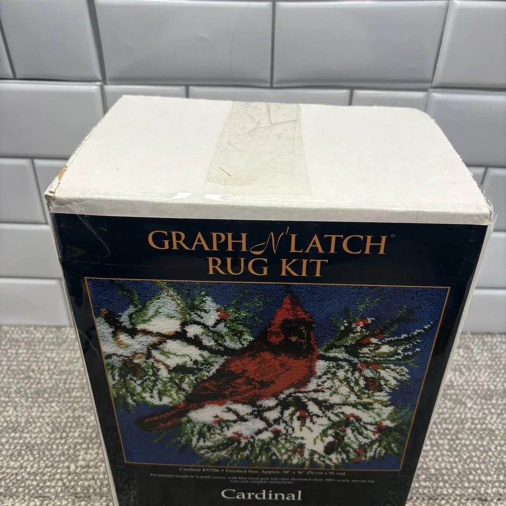VTG Latch and Hook Kit Cardinal Kit 30 X 37 by MCJ Textiles NEW